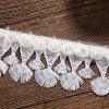 Wholesale of hand-woven three-dimensional barcode pearl polyester three-dimensional flower embroidery clothing accessories and lace accessories from the manufacturer Specification image